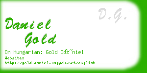 daniel gold business card